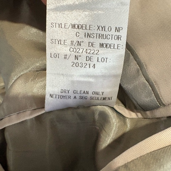 Theory blazer jacket 2 button tan cream size 38 short MENS - Picture 12 of 15